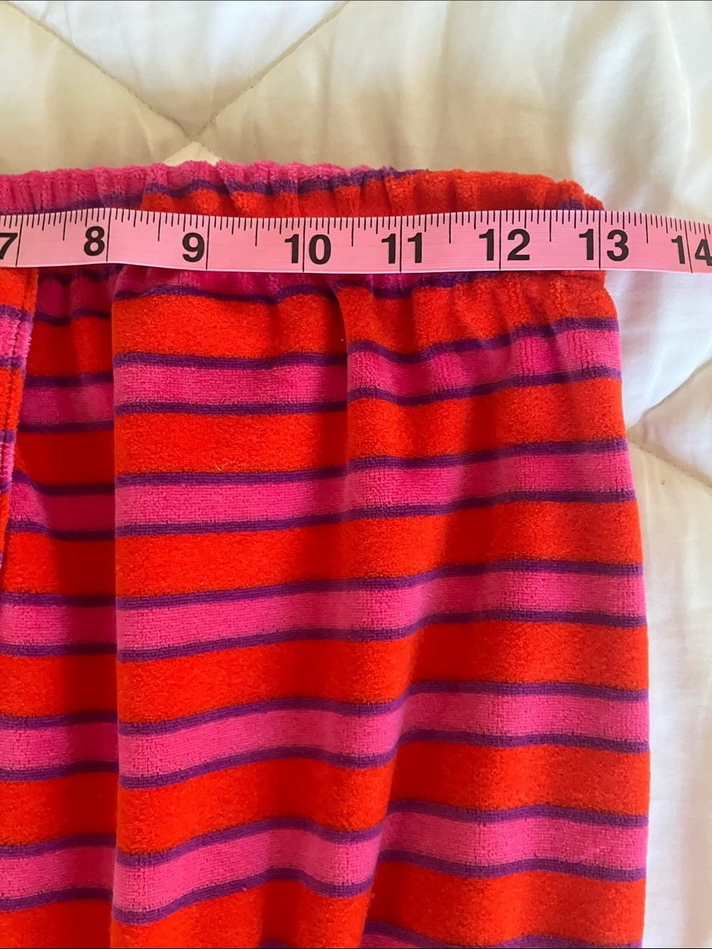 URBAN RENEWAL Terrycloth Retro Red+Pink+Purple Striped Strapless Romper M NWT - Picture 6 of 10